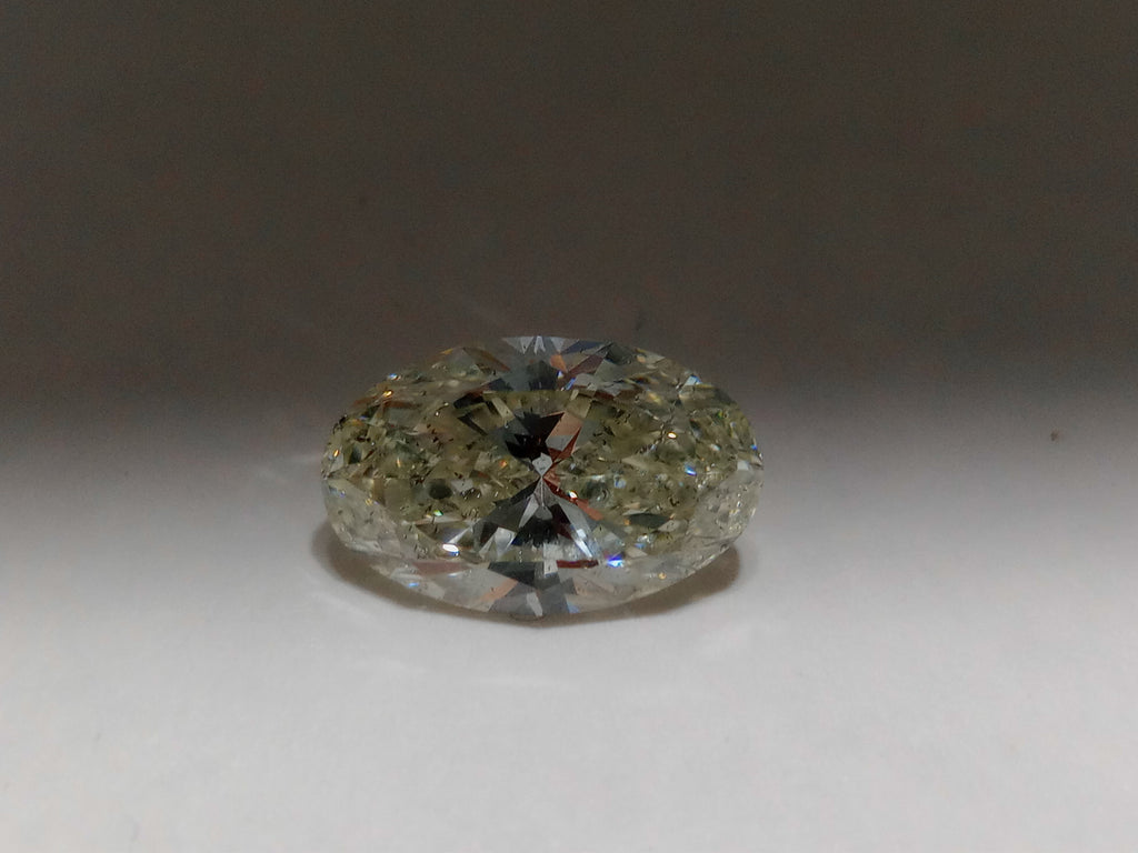 2.50 CT IGI Oval Shaped Natural Diamond J SI2