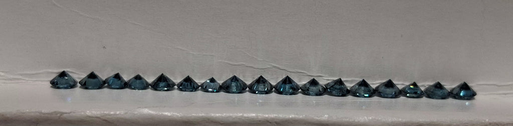 14.05 CTW Natural Blue SI-Imperfect Round Parcel