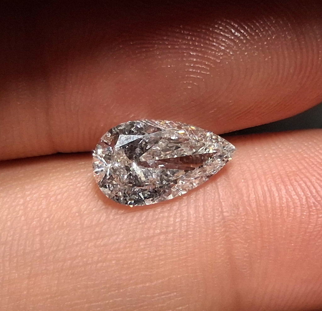HRD 2.00 CT Natural Pear G P1 EX VG