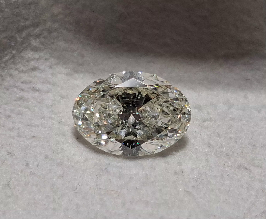 IGI 2.51 CT Natural Oval Brilliant H SI2