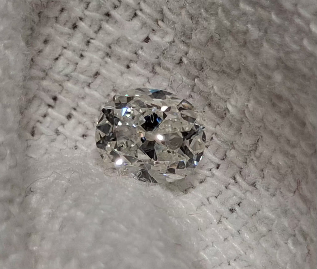 GIA 1.01 CT Natural Old Mine Cushion H SI2