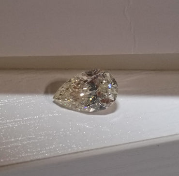 1.50 CT HRD Pear Shaped Natural Diamond K SI2