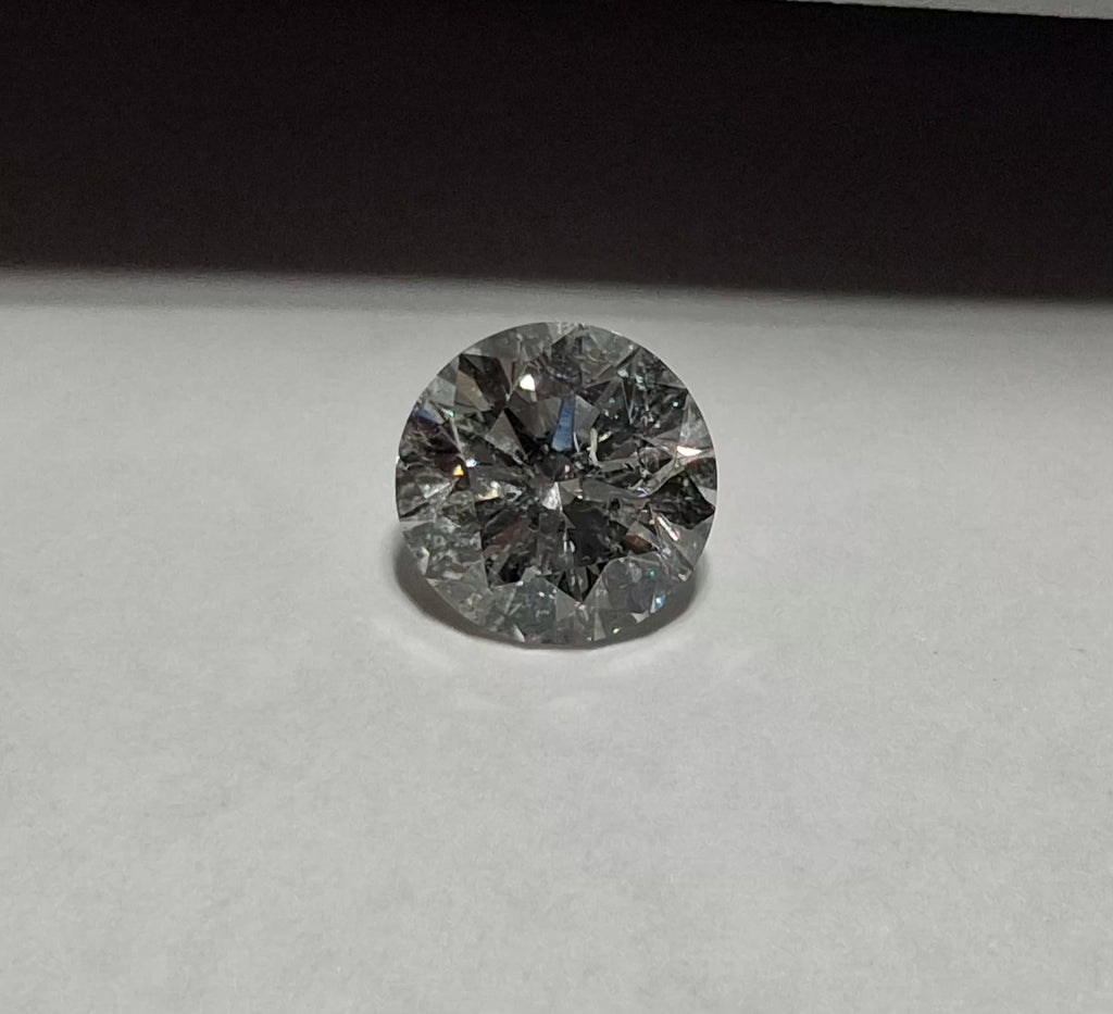 IGI 1.60 CT Natural Round Brilliant H I1 XXX