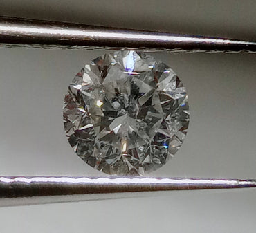 0.52 CT Round Brilliant Natural Diamond F-G I1-I2