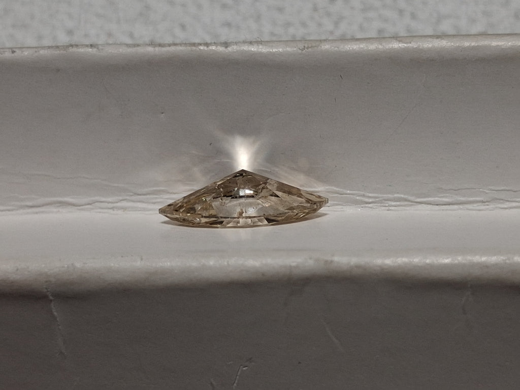IGI 1.51 CT Natural Marquise Cut S-T Brown I1 EX EX