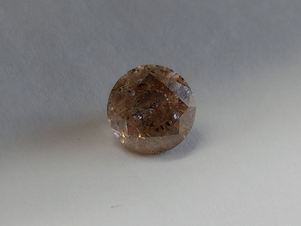 1.18 CT Round Brown Natural Diamond I2-I3