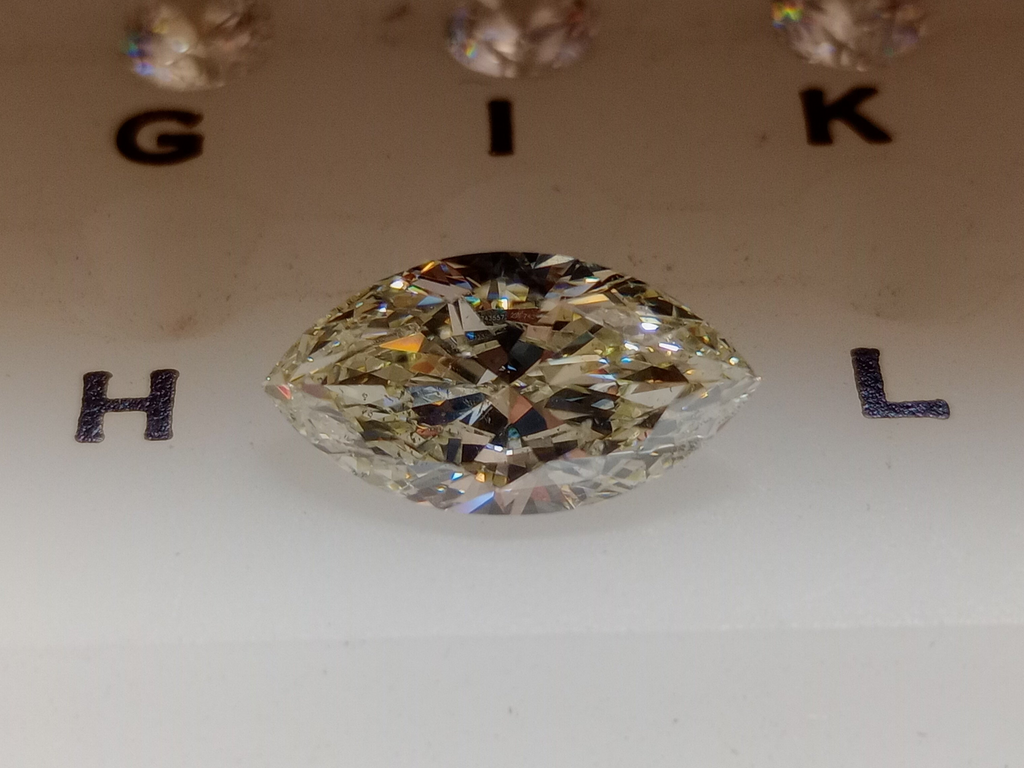 2.51 CT IGI Marquise Cut Natural Diamond M SI2