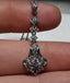 Antique Platinum Necklace 4.97 Grams - .50CTTW Natural Old Cuts