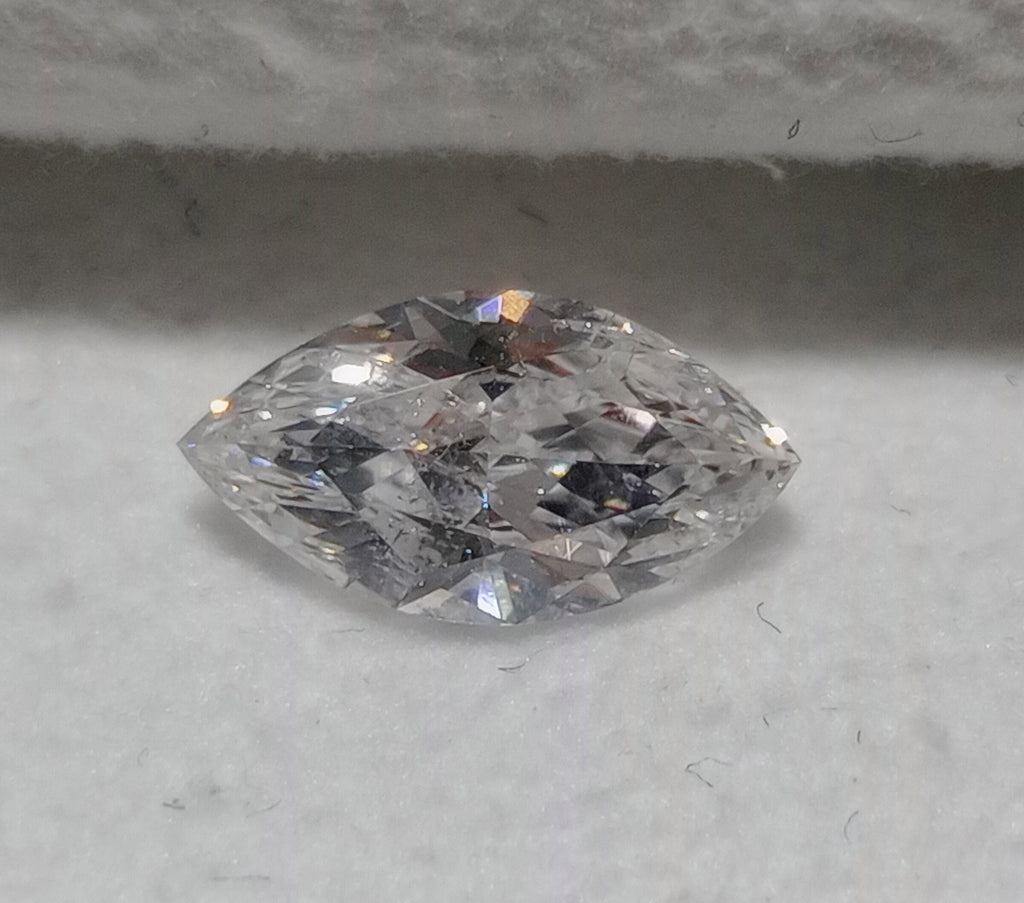 1.00 CT Marquise Cut Natural Diamond F-G I1
