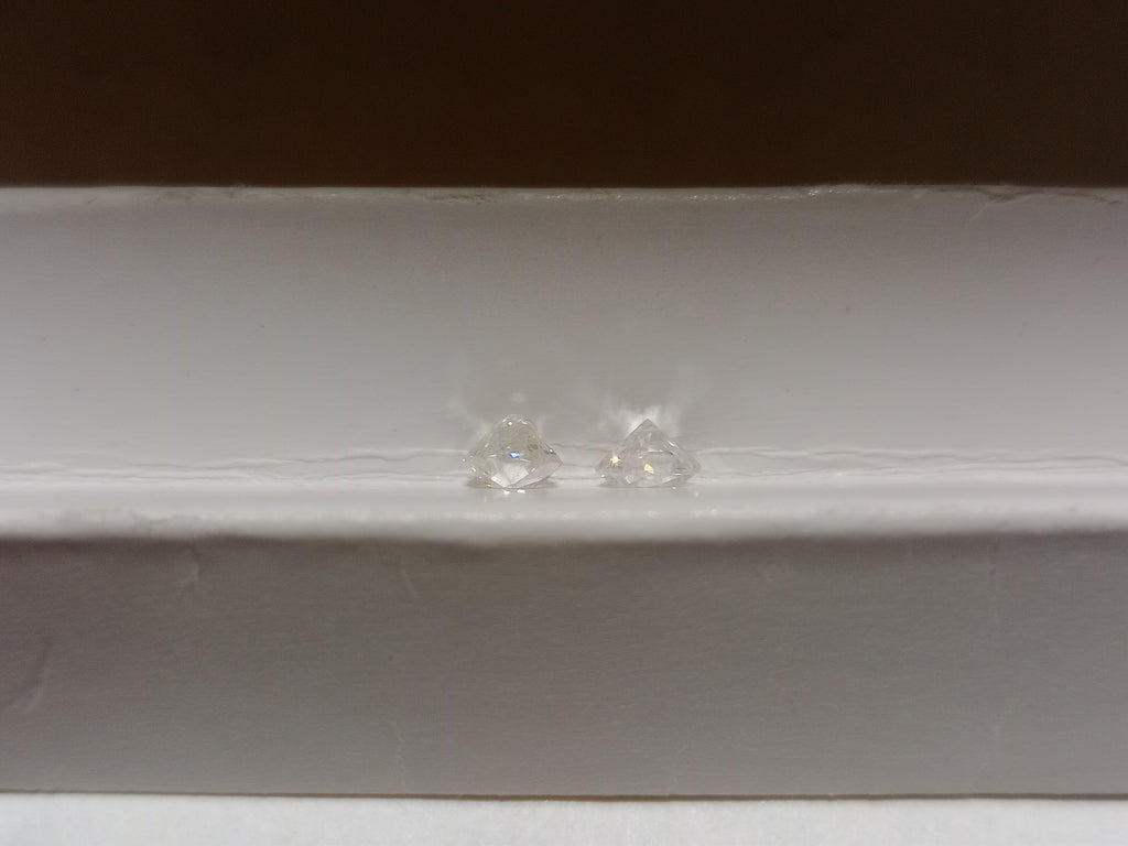 0.76 TCTW Old European Cut Natural Diamonds (2) H-I SI VS