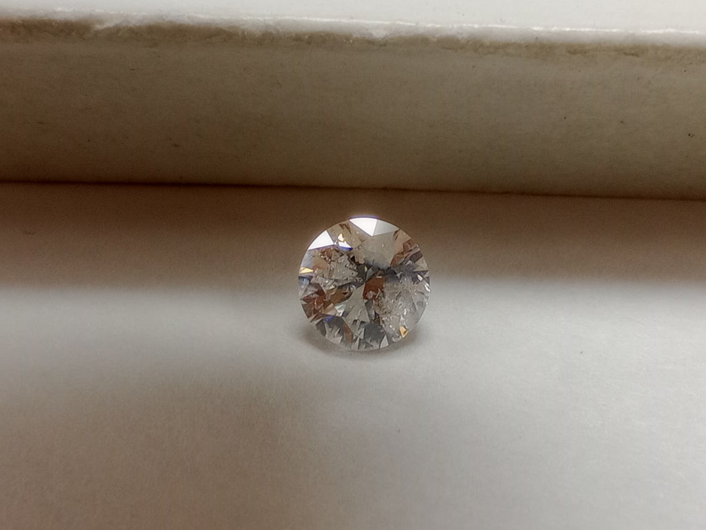 1.01 CT Natural Round Brilliant H-I imperfect