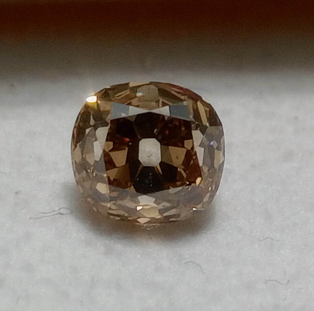 1.21 CT GIA Old Mine Brilliant Natural Diamond Fancy Dark Yellowish Brown SI1
