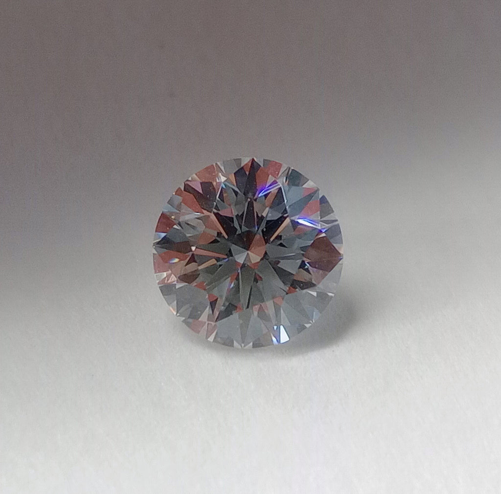 0.78 CT Round Cut Platinum Ring G-H VS1 DeBeers H&A