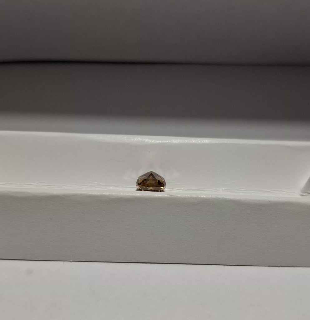 GIA 1.72 CT Natural Cushion Fancy Yellow-Brown VS2 EX VG