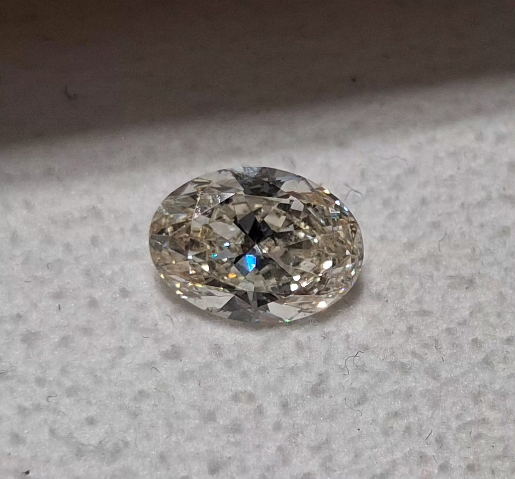 GIA 1.51 CT Natural Oval Brilliant L SI1 EX EX