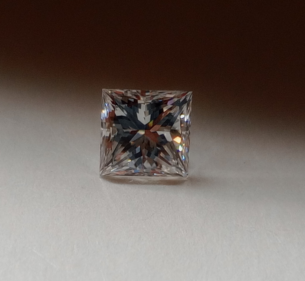 0.74 CT GIA Princess Cut Natural Diamond F VVS2