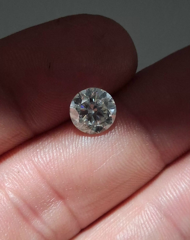 HRD 2.01 CT Natural Round Brilliant J I1 Nice Make