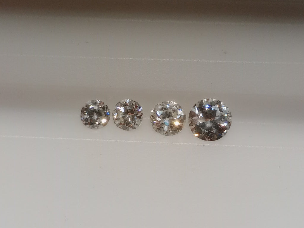 1.15 CTTW Old European Cut Natural Diamonds(4) G+ SI+