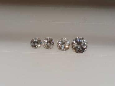 1.15 CTTW Old European Cut Natural Diamonds(4) G+ SI+
