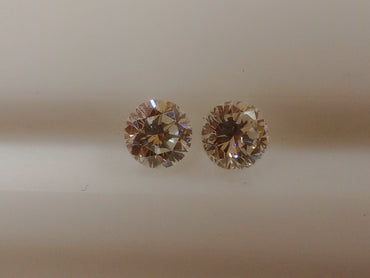 1.02 TCW H-I SI1 Natural Round Brilliant Cut Matched Diamonds