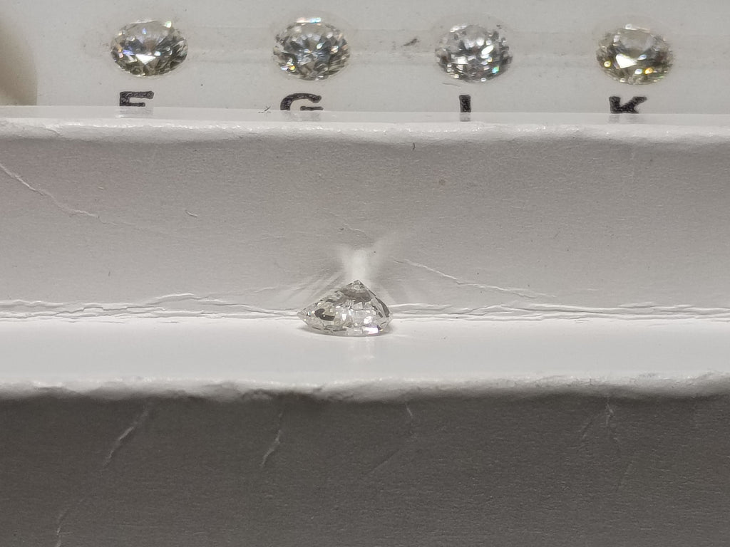 0.50 CT Pear Shape Natural Diamond G-H I1