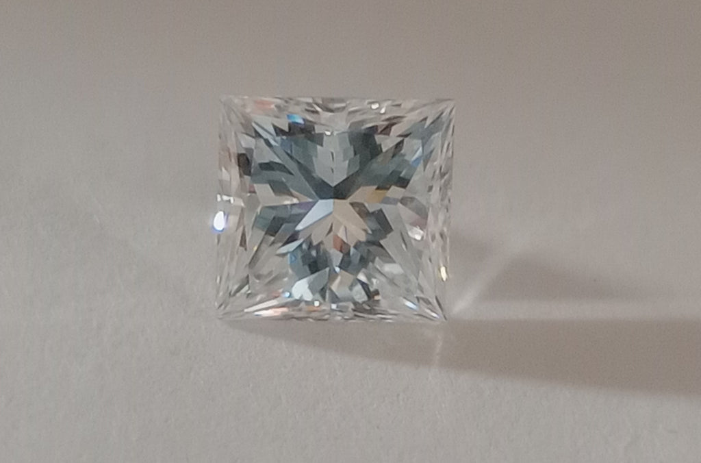 0.74 CT GIA Princess Cut Natural Diamond F VVS2
