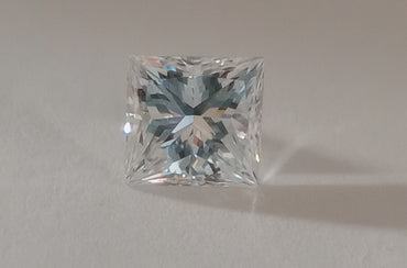 0.74 CT GIA Princess Cut Natural Diamond F VVS2