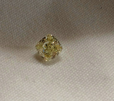 0.50 CT Natural Cushion Cut Yellow SI1