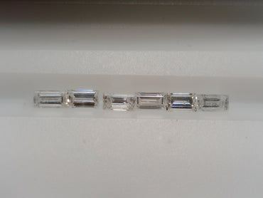 1.26 CTTW Baguette Cut Natural Diamonds (6) G-H SI-SI2