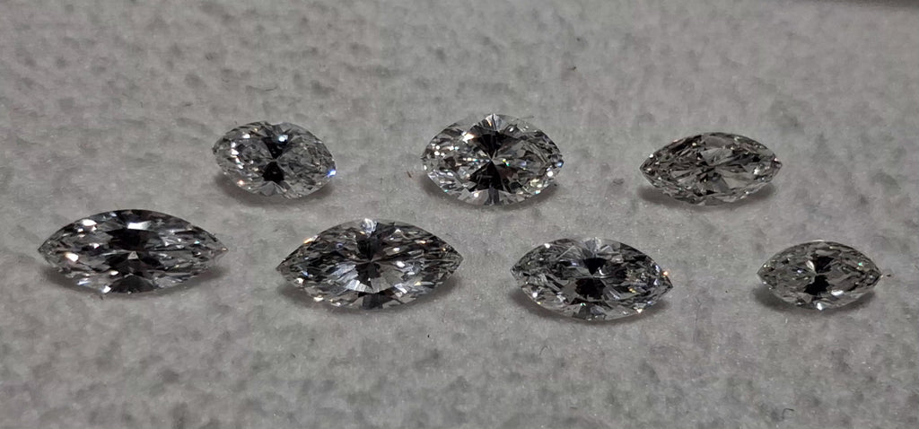 1.95 TCW Natural Marquise Cuts (7 stones) GH SI Goods