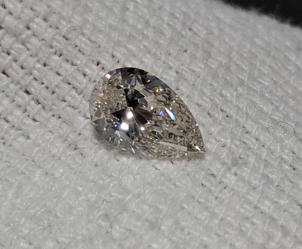 GIA 1.20 CT Natural Pear J SI2 EX-EX