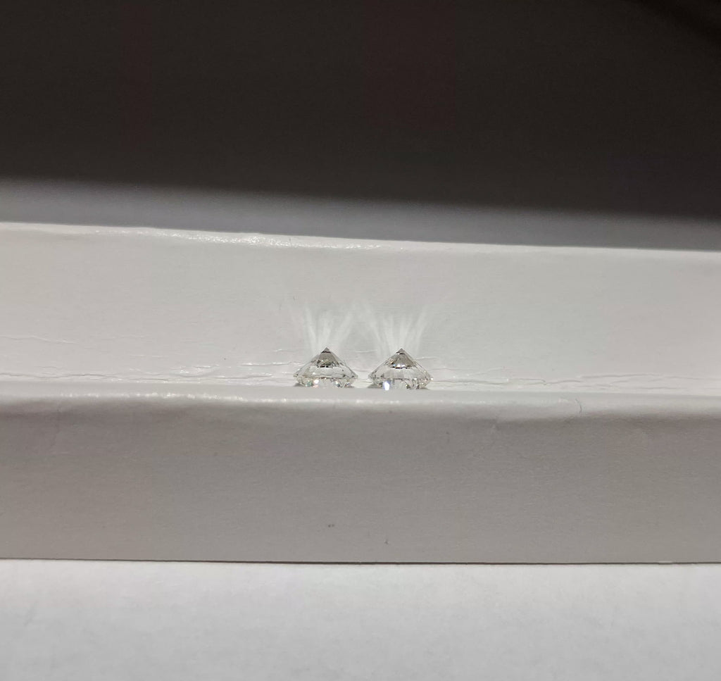 GIA 1.08 CTW Natural Round H SI1-SI2 XXX Matched Pair