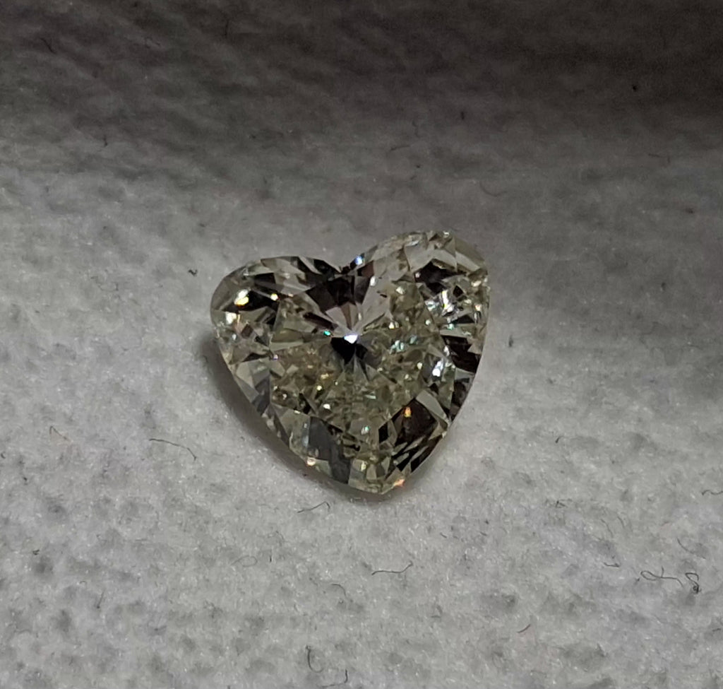 1.02 CT Heart Shaped Natural Diamond L-M SI1