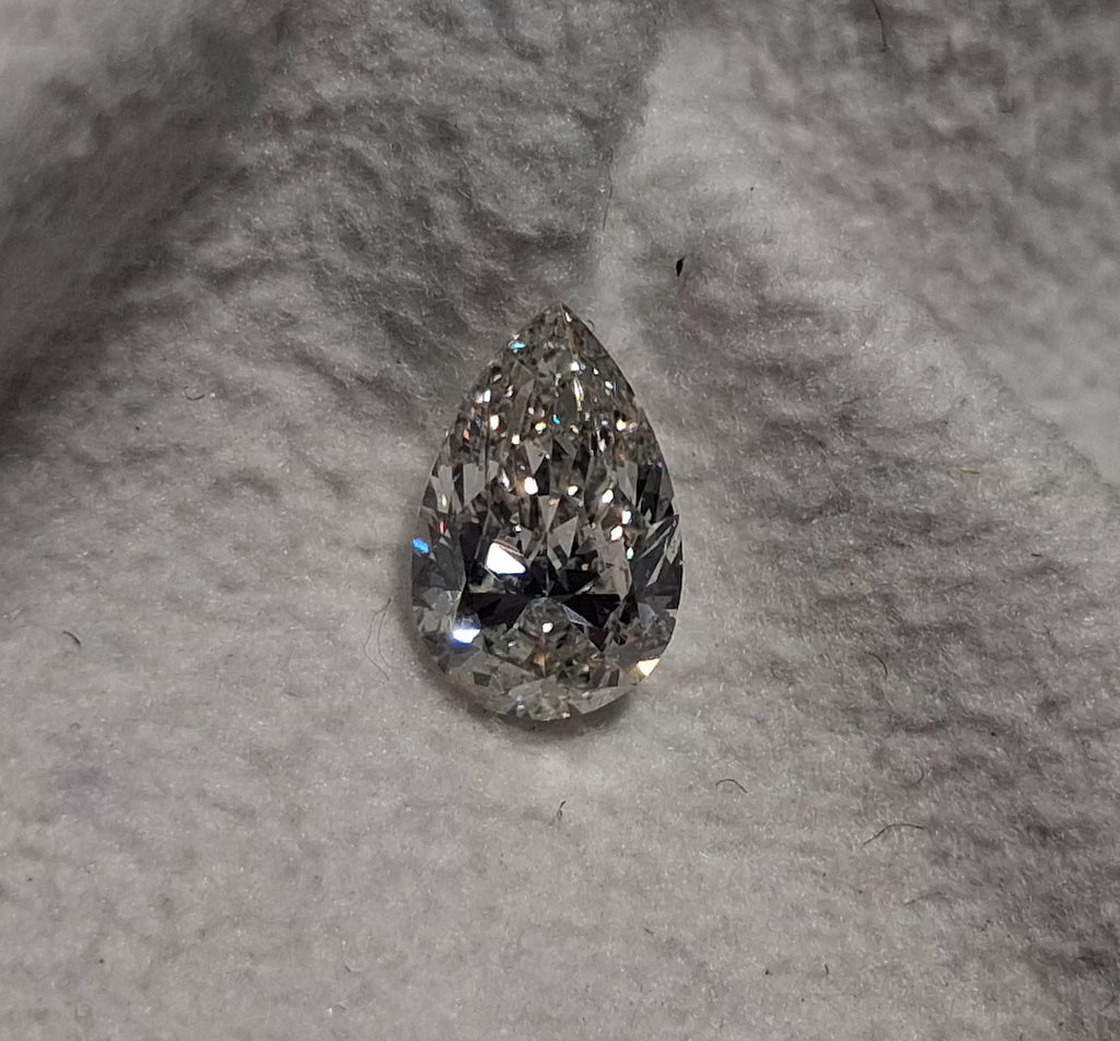 GIA 1.00 CT Natural Pear Brilliant J SI2