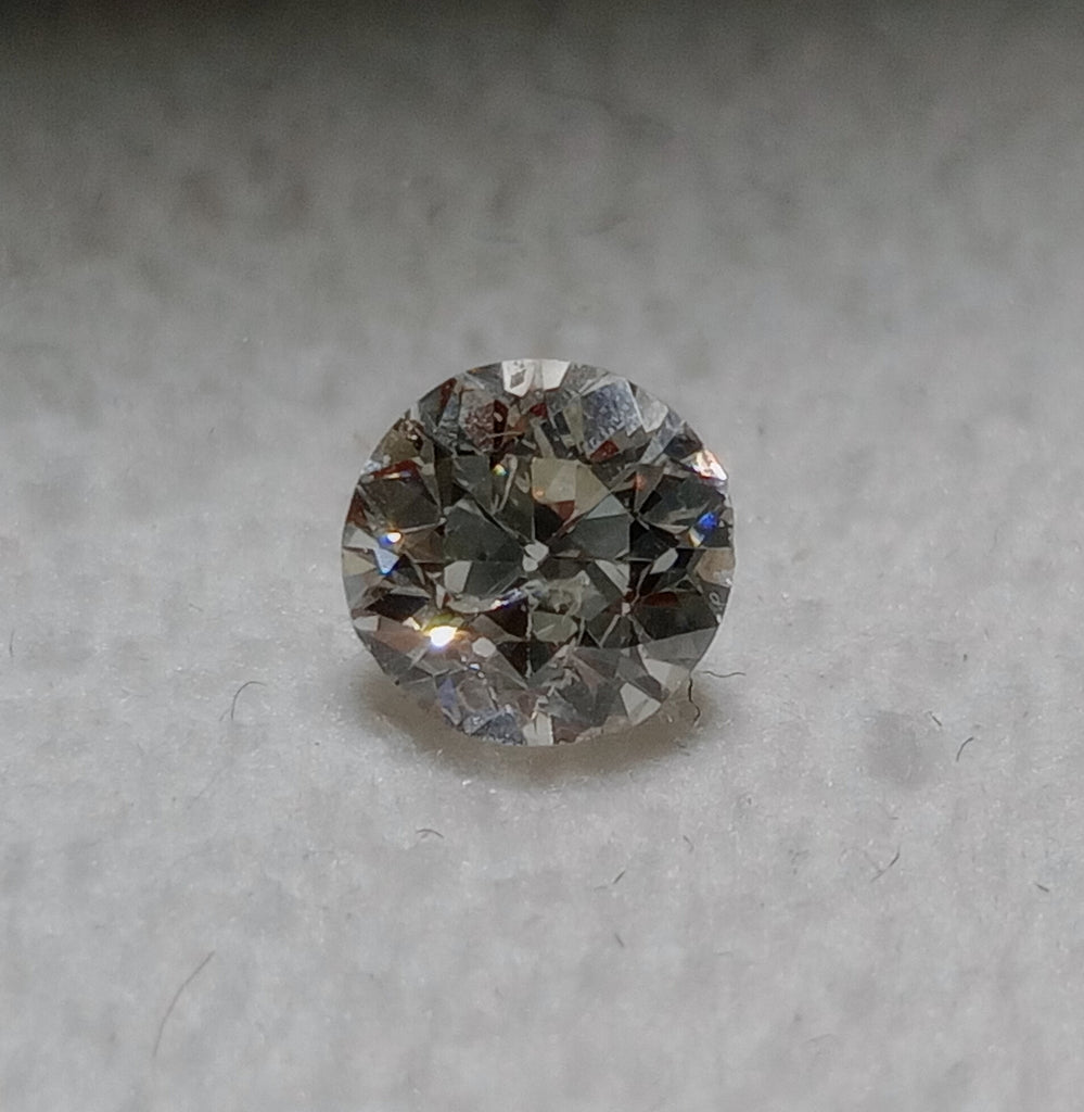 0.63 CT Old Euro Cut Natural Diamond G-H I2