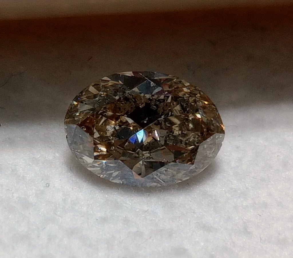 1.50 CT IGI Oval Brilliant Natural Diamond O-P I1