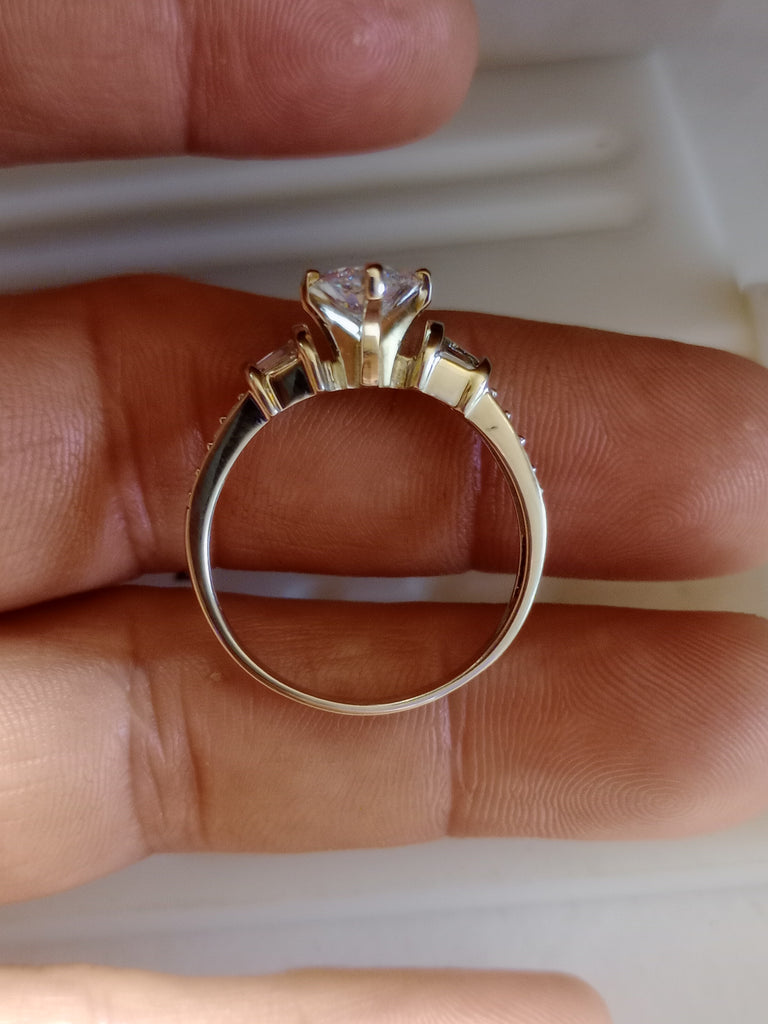 2.07 CT Natural Marquise Diamond Ring