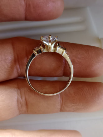 2.07 CT Natural Marquise Diamond Ring