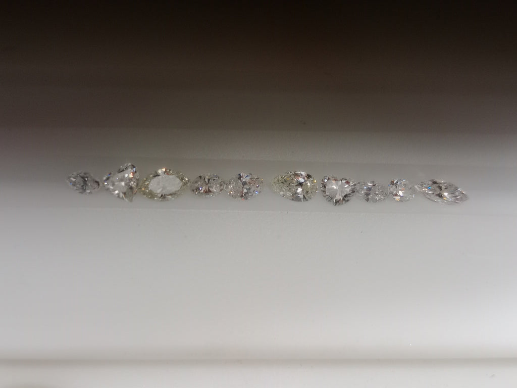 2.63 CT Fancy Mixed Natural Diamonds (10) G-H-I SI+
