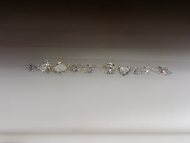 2.63 CT Fancy Mixed Natural Diamonds (10) G-H-I SI+