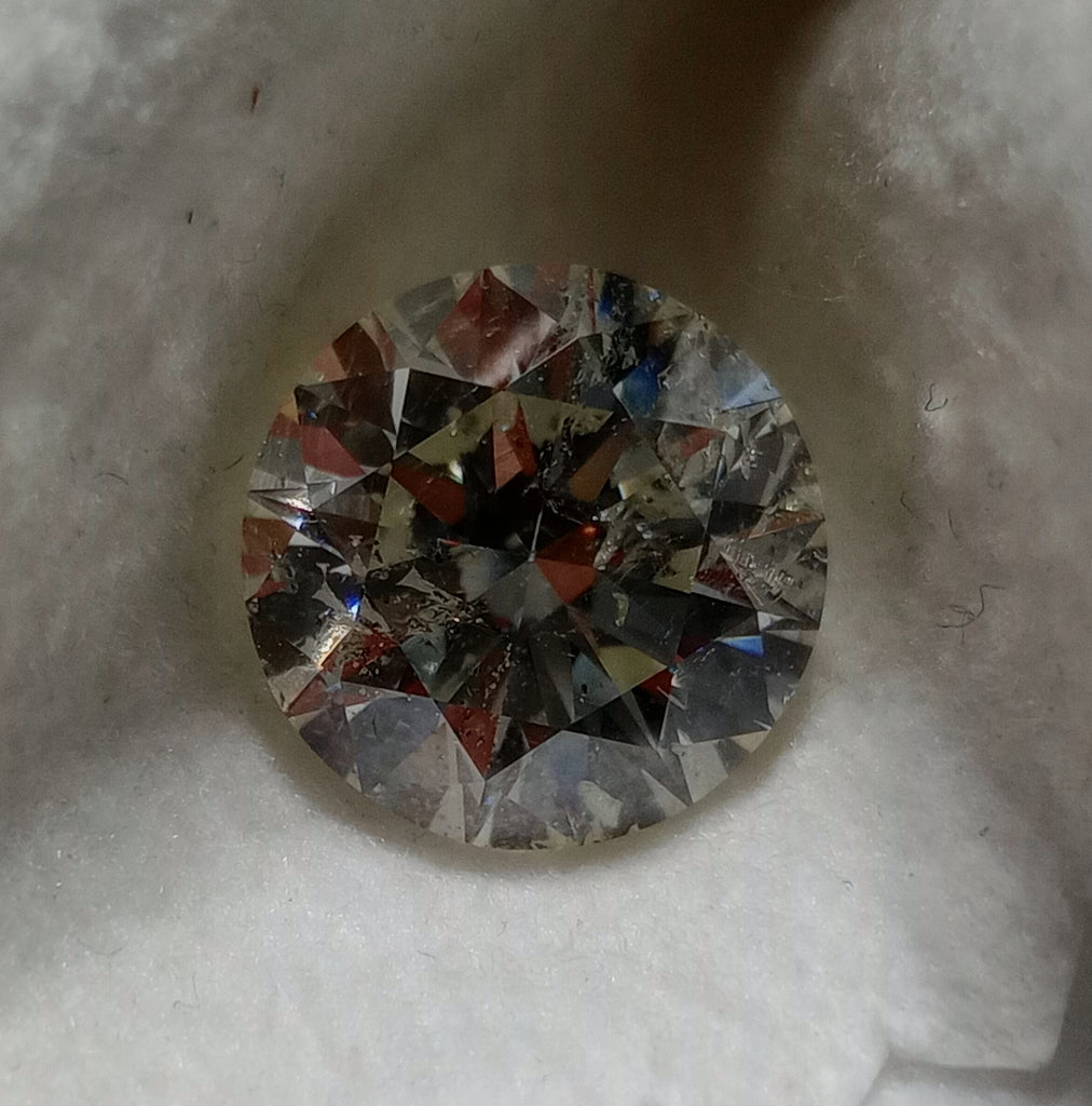 3.51 CT HRD Round Brilliant Natural Diamond I SI2