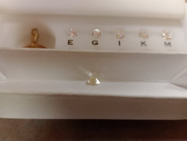 0.58 Ct Natural old european cut KL VS2 chipped