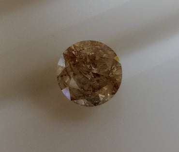 3.04 CT Natural Round Brilliant H-I Fracture Filled imperfect 131PPC