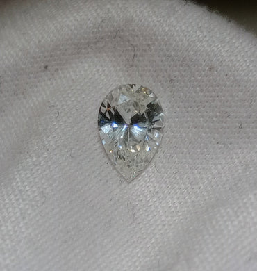 0.52 CT Pear Shape Natural Diamond G-H SI