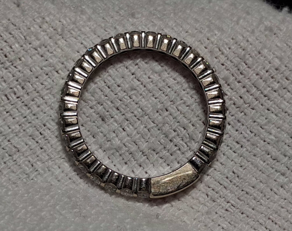 EST 0.75 CTW GHI SI2-I1 14k WG Eternity Ring