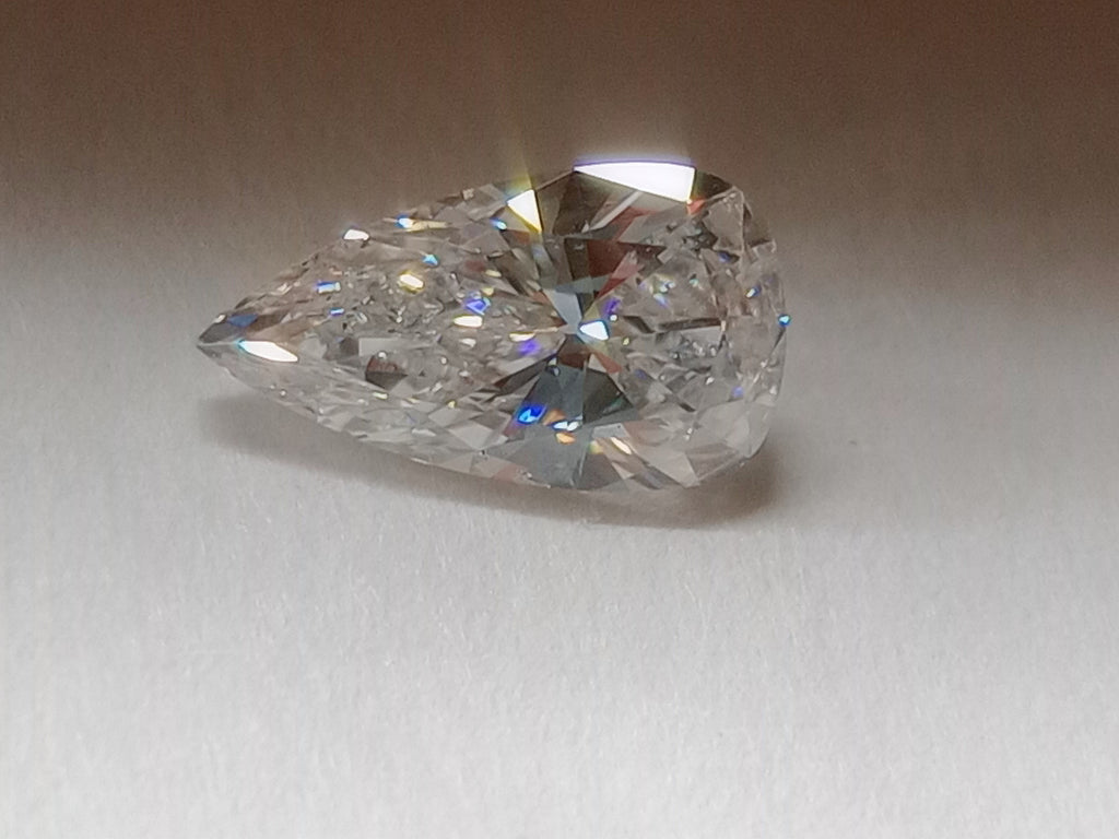 0.76 CT Antique Pear Cut Natural Diamond F-G SI1-SI2