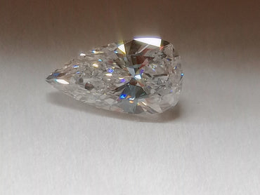 0.76 CT Antique Pear Cut Natural Diamond F-G SI1-SI2
