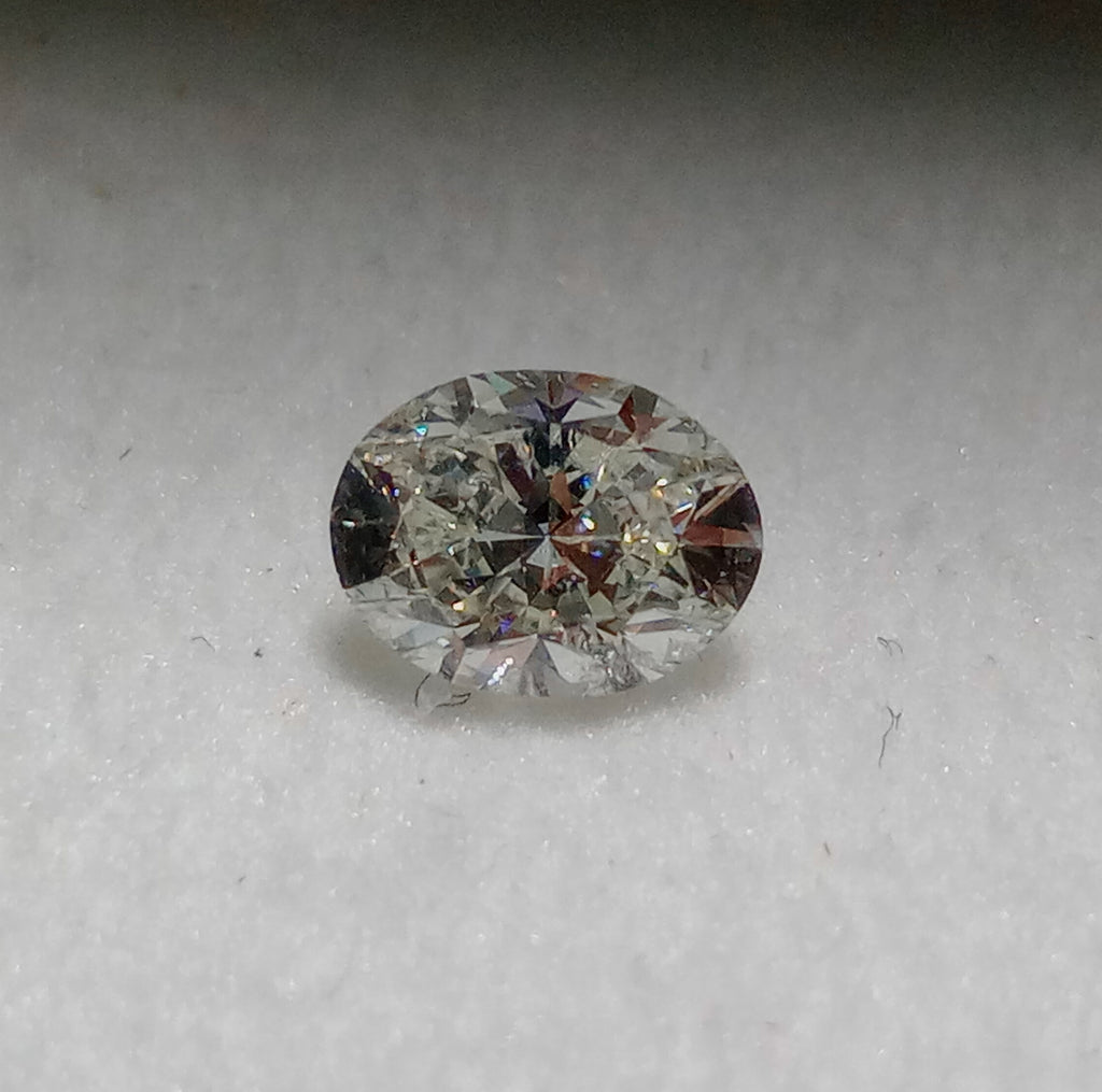0.51 CT Oval Cut Natural Diamond I-J I1