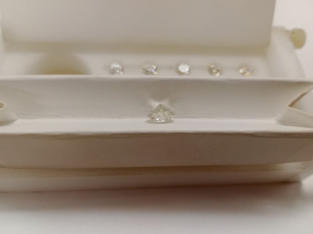 GIA 1.58 CT Circular Brilliant Cut Diamond, J, I1