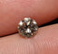 0.93 CT Natural Brown Round Brilliant I1 Small chip on culet
